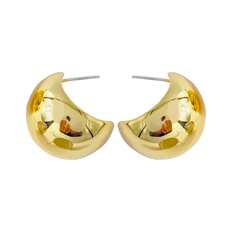 Moon Earrings Female European And American Ins Heavy Industry Smooth Brass Earrings Drop Earrings
Moon Earrings Female European And American Ins Heavy Industry Smooth Brass Earrings Drop Earrings
