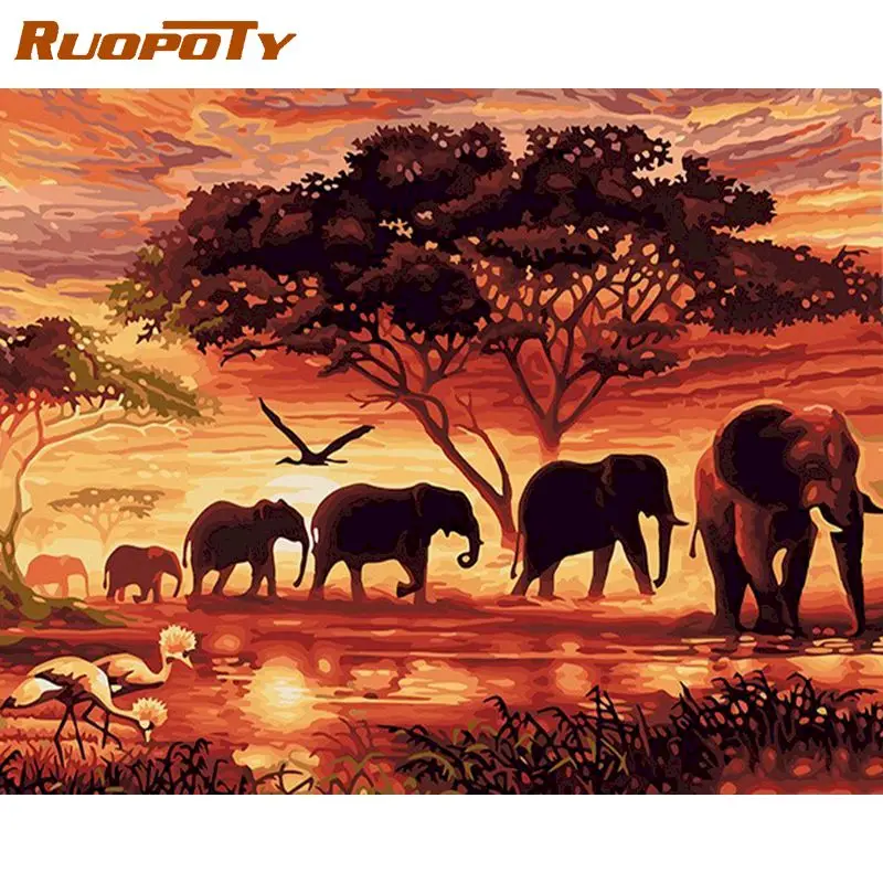 RUOPOTY Paint By Number Elephant For Adults DIY Frame Picture By Numbers Animals Acrylic Paint On Canvas Home Decor
RUOPOTY Paint By Number Elephant For Adults DIY Frame Picture By Numbers Animals Acrylic Paint On Canvas Home Decor