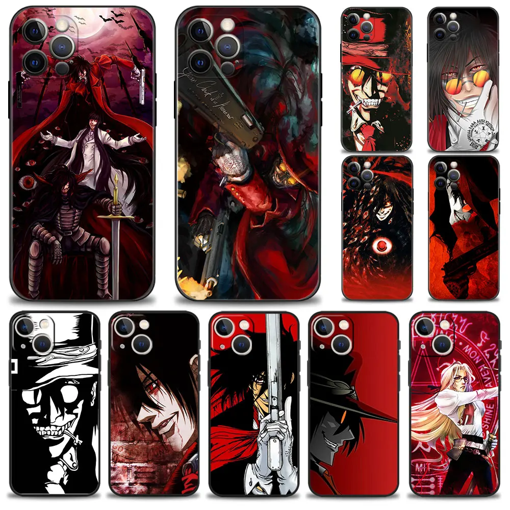 

Anime Hellsing Alucard Fan Ultrathin Phone Case For Apple iPhone 8 Plus 7 X 13 Pro Max XS 14 XR 12 11 6 5S SE 6S 5 Cellphone