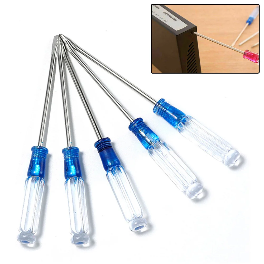 5pcs Slotted Cross Screwdriver 130mm Length 3mm Head Magnetic Screwdriver For Changing LCD Screen Replace Housing Joystick Tool
5pcs Slotted Cross Screwdriver 130mm Length 3mm Head Magnetic Screwdriver For Changing LCD Screen Replace Housing Joystick Tool