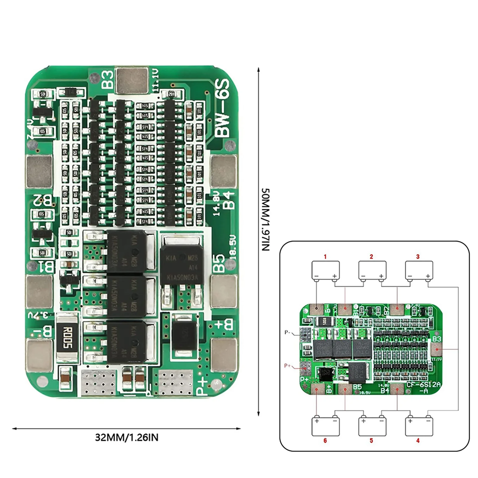 Protection Board PCB Board 6S BMS Battery Board For 6 Pack Li-ion Lithium Module Protection 15A (MAX) Hot Sale
Protection Board PCB Board 6S BMS Battery Board For 6 Pack Li-ion Lithium Module Protection 15A (MAX) Hot Sale