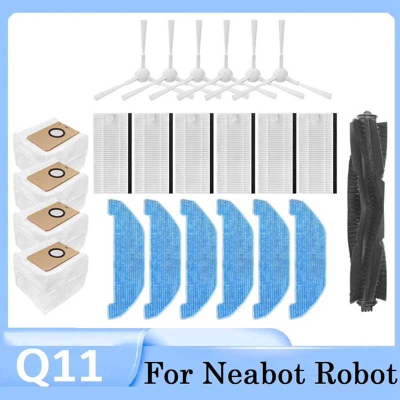 Accessories Kit For Neabot Q11 Robot Vacuum Cleaner Parts Washable Main Side Brush Mop Cloth HEPA Filter Dust Bag
Accessories Kit For Neabot Q11 Robot Vacuum Cleaner Parts Washable Main Side Brush Mop Cloth HEPA Filter Dust Bag