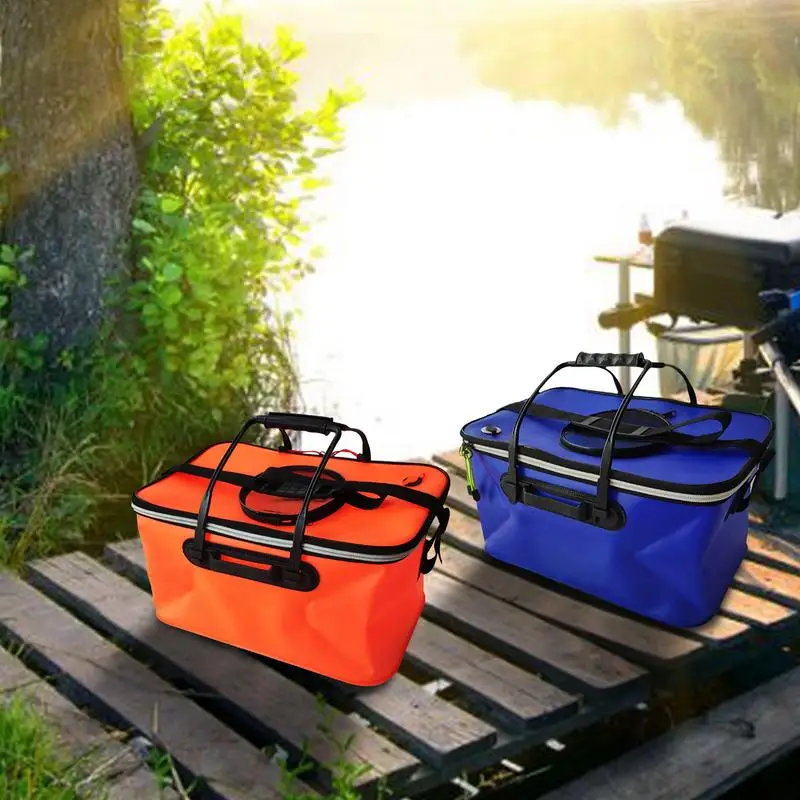 Outdoor Fishing Bucket Multifunctional Portable Folding Fishing Container Folding EVA Fishing Bag Thicken Live Fish Box Tank
Outdoor Fishing Bucket Multifunctional Portable Folding Fishing Container Folding EVA Fishing Bag Thicken Live Fish Box Tank