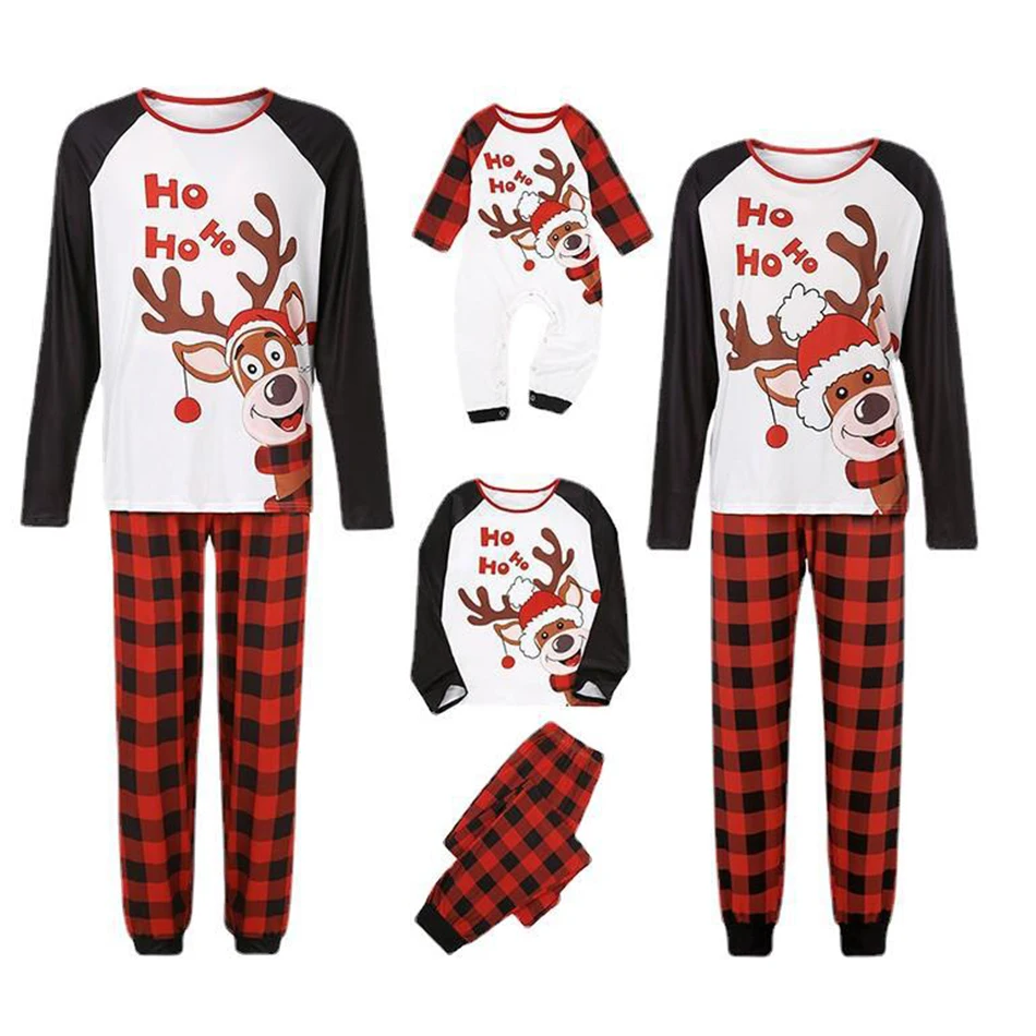 Family Christmas Pajamas Set 2023 New Year's Clothes Parent-child Matching Outfits Baby Romper Casual Soft Elk Printed Sleepwear
Family Christmas Pajamas Set 2023 New Year's Clothes Parent-child Matching Outfits Baby Romper Casual Soft Elk Printed Sleepwear
