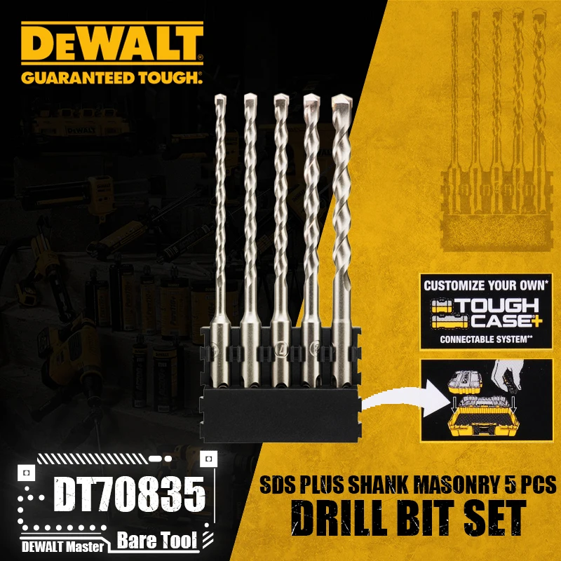 DEWALT DT70835 набор каменных сверл SDS Plus 5 шт.
DEWALT DT70835 набор каменных сверл SDS Plus 5 шт.