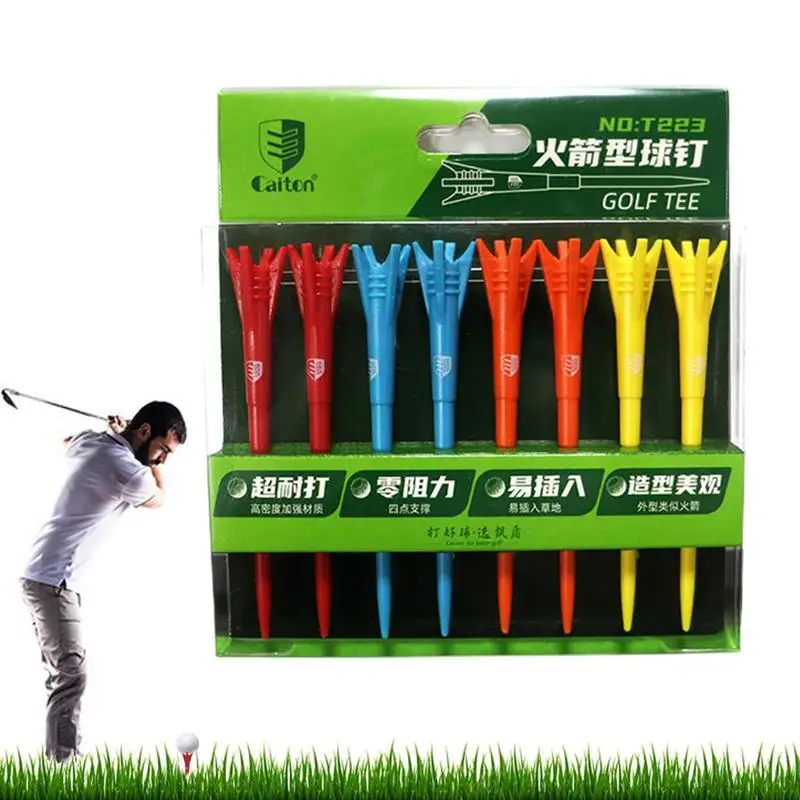Golf Tees Bulk Professional Golf Tees Pack With 4 Prongs 8pcs Unbreakable Reusable Golf Accessories With Less Drag For Golf
Golf Tees Bulk Professional Golf Tees Pack With 4 Prongs 8pcs Unbreakable Reusable Golf Accessories With Less Drag For Golf