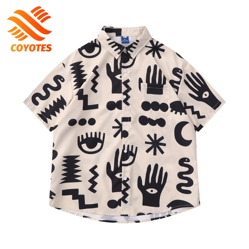 COYOTES Y2K Hip Hop Eye Print Button Up Shirt Men's Hawaiian Beach Shirts Harajuku Casual Short Sleeve Oversized Shirt Male Tops
COYOTES Y2K Hip Hop Eye Print Button Up Shirt Men's Hawaiian Beach Shirts Harajuku Casual Short Sleeve Oversized Shirt Male Tops