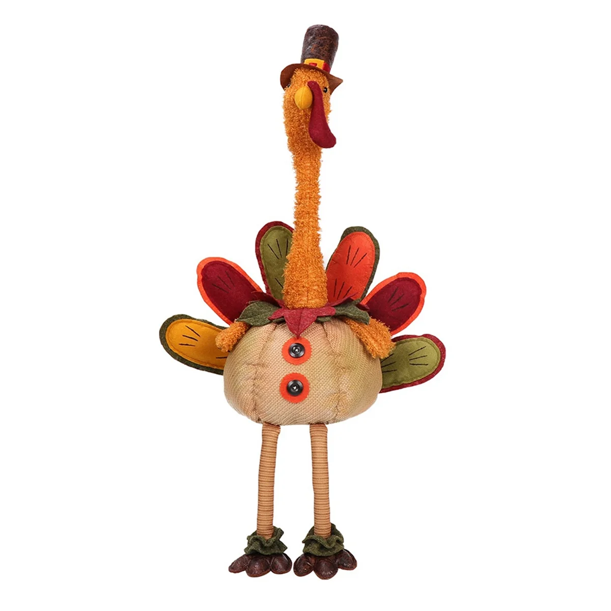Thanksgiving Decoration Plush Turkey with Stretchable Head, Handmade Stuffed Sitting Turkeys Fall Decorations
Thanksgiving Decoration Plush Turkey with Stretchable Head, Handmade Stuffed Sitting Turkeys Fall Decorations