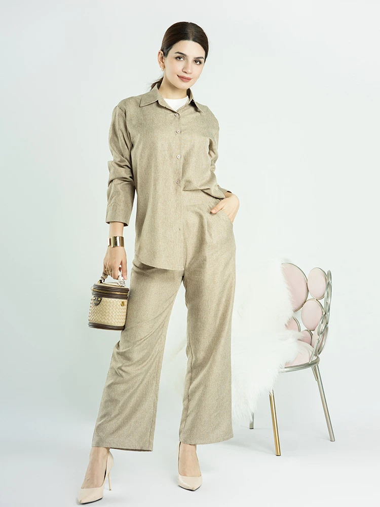 Eid Ramadan Two Piece Set Muslim Women Sets Arab Turkey Islam Solid Tops and Long Pant Islamic Clothing Abaya Musulman Ensembles
Eid Ramadan Two Piece Set Muslim Women Sets Arab Turkey Islam Solid Tops and Long Pant Islamic Clothing Abaya Musulman Ensembles