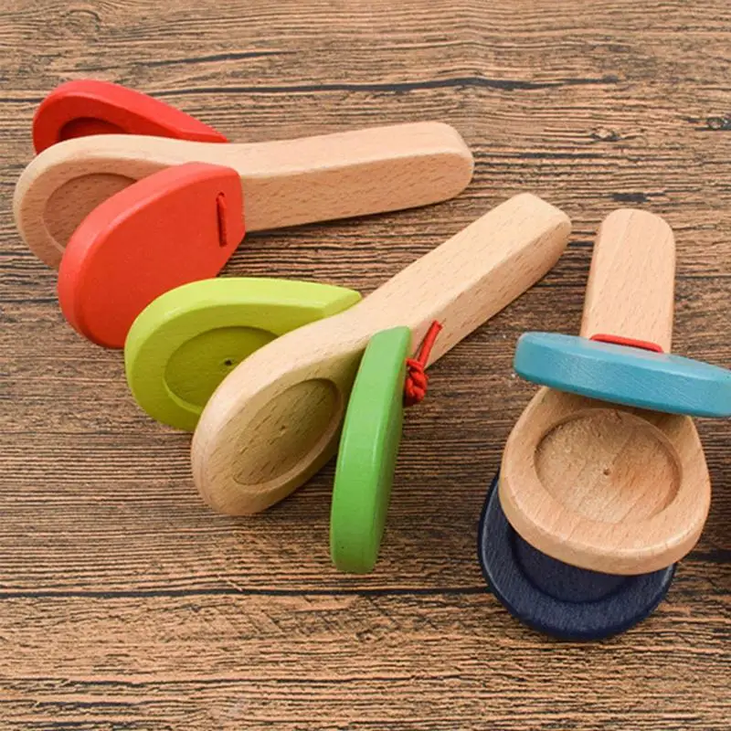 1Pc Baby Wooden Toy Musical Instrument Castanet Clapper Handle Musical Instrument Toy Children Rattle Gift Educational Toys
1Pc Baby Wooden Toy Musical Instrument Castanet Clapper Handle Musical Instrument Toy Children Rattle Gift Educational Toys
