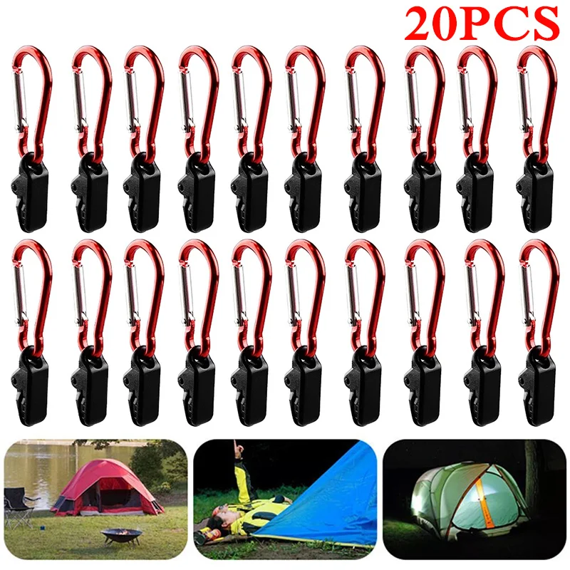 20PCS Windproof Clamp Hook Survival Grommet Tent Clips Aluminum Alloy Buckle Awning Tarp Fixed Outdoor Camping Tent Accessories
20PCS Windproof Clamp Hook Survival Grommet Tent Clips Aluminum Alloy Buckle Awning Tarp Fixed Outdoor Camping Tent Accessories