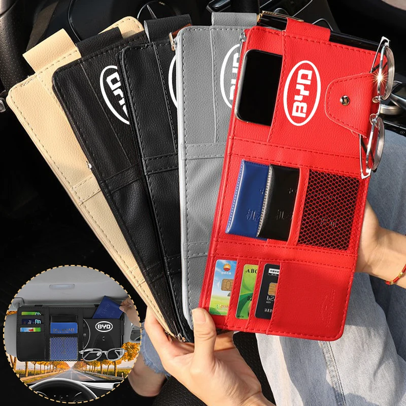 Car Styling Car Sun Visor Organizer Sunglasses Holder Storage Bag For BYD F3 F0 S6 S7 E5 E6 M6 G3 G5 Car Decoration Accessories
Car Styling Car Sun Visor Organizer Sunglasses Holder Storage Bag For BYD F3 F0 S6 S7 E5 E6 M6 G3 G5 Car Decoration Accessories