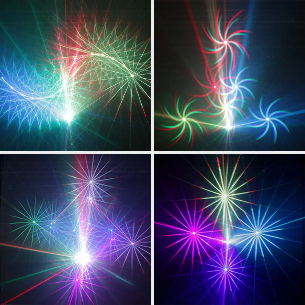 500 МВт DMX512 3D анимации проектор RGB лазерный музыка сканер светильник для диско