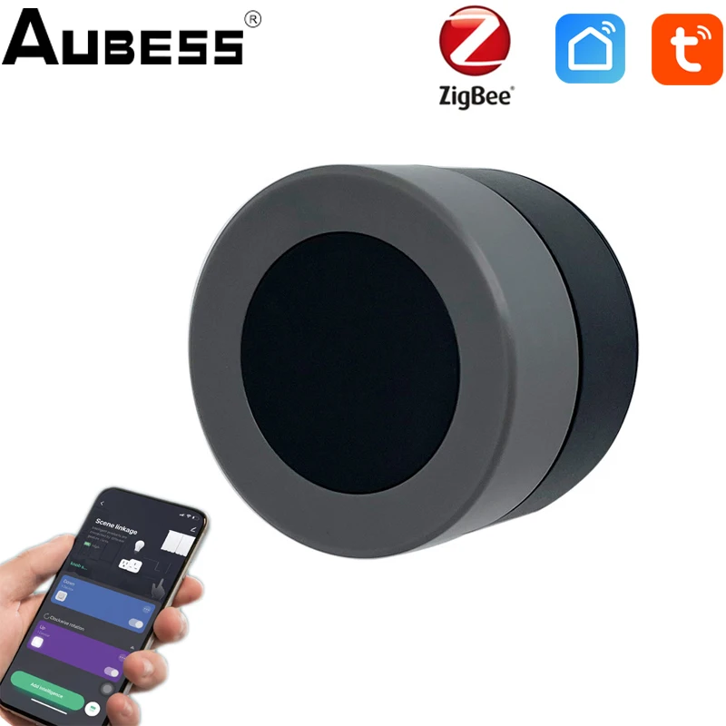 Aubess Tuya ZigBee Smart Knob Wireless Scene Switch Button Controller Automation Scenario For Tuya Smart Life Alexa Google Home 
Aubess Tuya ZigBee Smart Knob Wireless Scene Switch Button Controller Automation Scenario For Tuya Smart Life Alexa Google Home