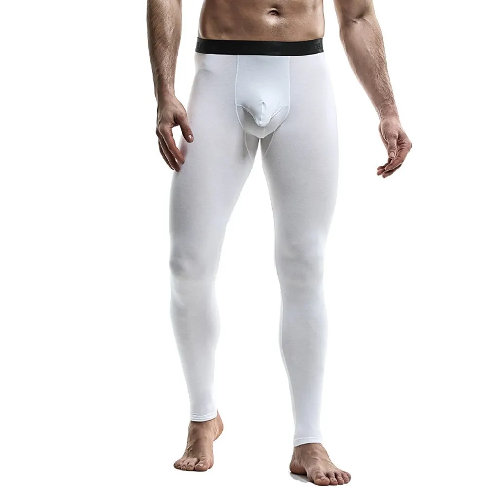 Men's Warm Autumn Thin Section Comfortable Solid Color Tight Leggings Trousers Sexy Elephant Trunk Pouch Bulge Men Long Johns
Men's Warm Autumn Thin Section Comfortable Solid Color Tight Leggings Trousers Sexy Elephant Trunk Pouch Bulge Men Long Johns