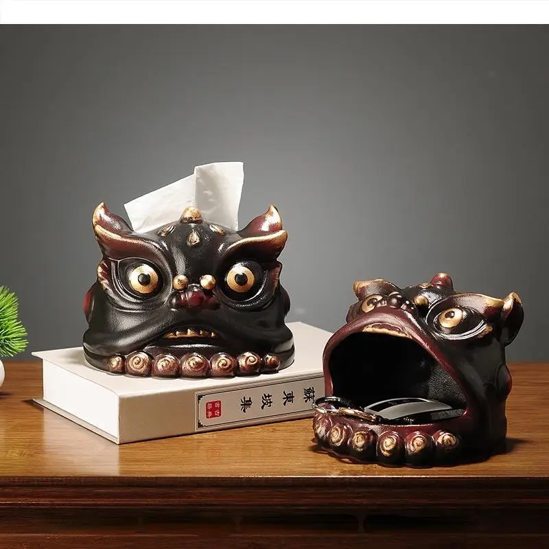 Chinese Style Lion Dance Ceramic Tissue Box Lion Storage Boxes Napkin Box Key Disk Snack Boxes Desktop Organizer Napkin Holder
Chinese Style Lion Dance Ceramic Tissue Box Lion Storage Boxes Napkin Box Key Disk Snack Boxes Desktop Organizer Napkin Holder