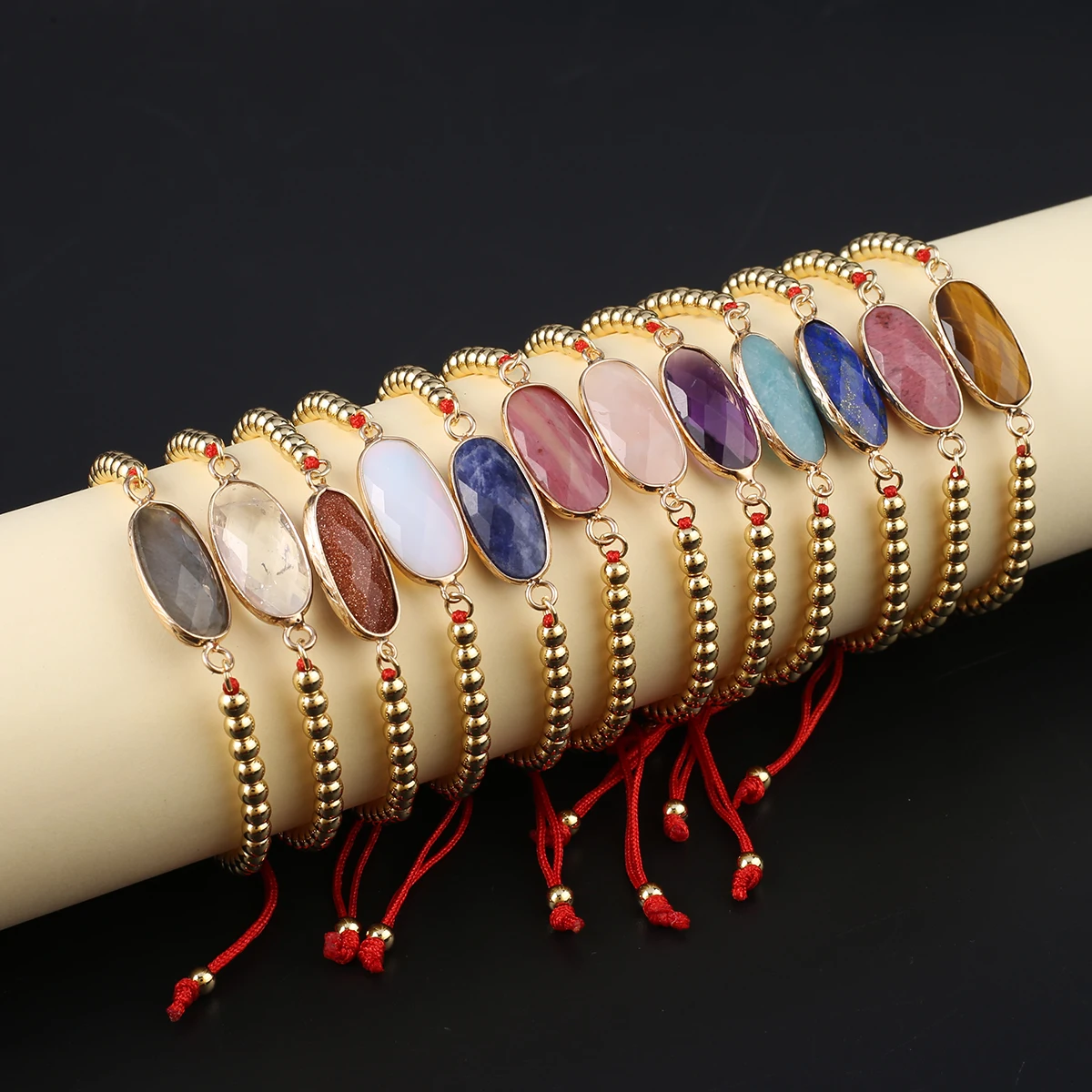 Natural Stone Bracelet Gold Plated Faceted Flash Labradorite Woven Rope Chain High Quality for Women Girls Reiki Healing Gifts
Natural Stone Bracelet Gold Plated Faceted Flash Labradorite Woven Rope Chain High Quality for Women Girls Reiki Healing Gifts
