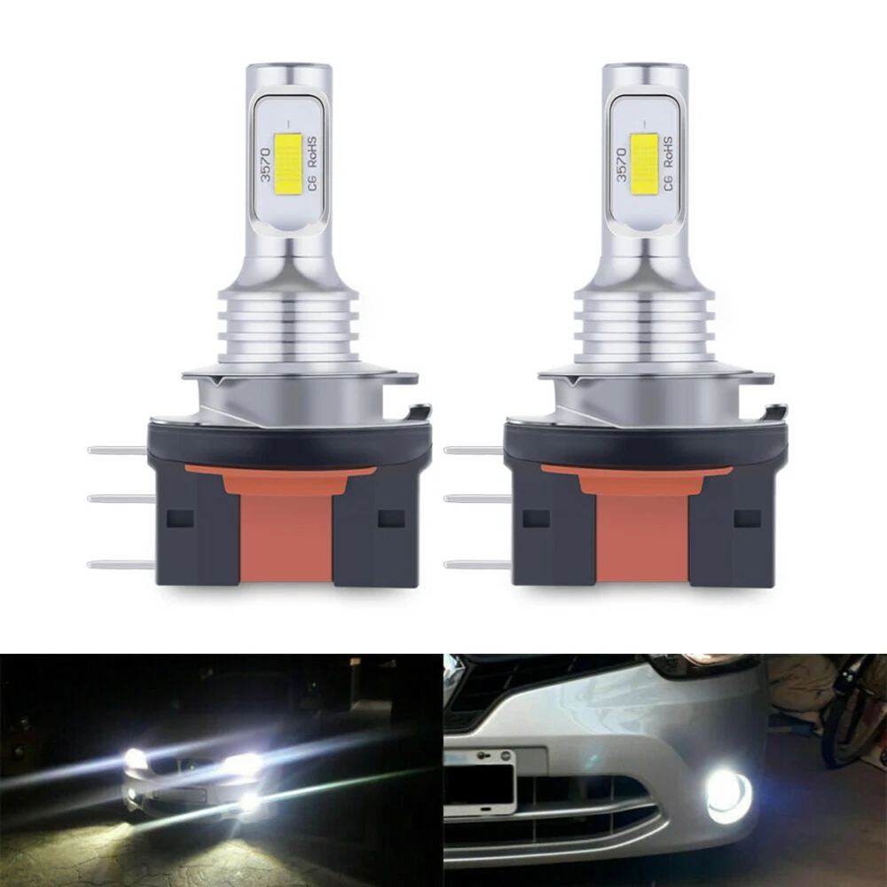 2Pcs H15 Super Bright 16000LM CSP H4 H7 LED Bulb Car Headlight High Beam DRL Daytime Running Light Auto Lamp 12V 6000K White
2Pcs H15 Super Bright 16000LM CSP H4 H7 LED Bulb Car Headlight High Beam DRL Daytime Running Light Auto Lamp 12V 6000K White