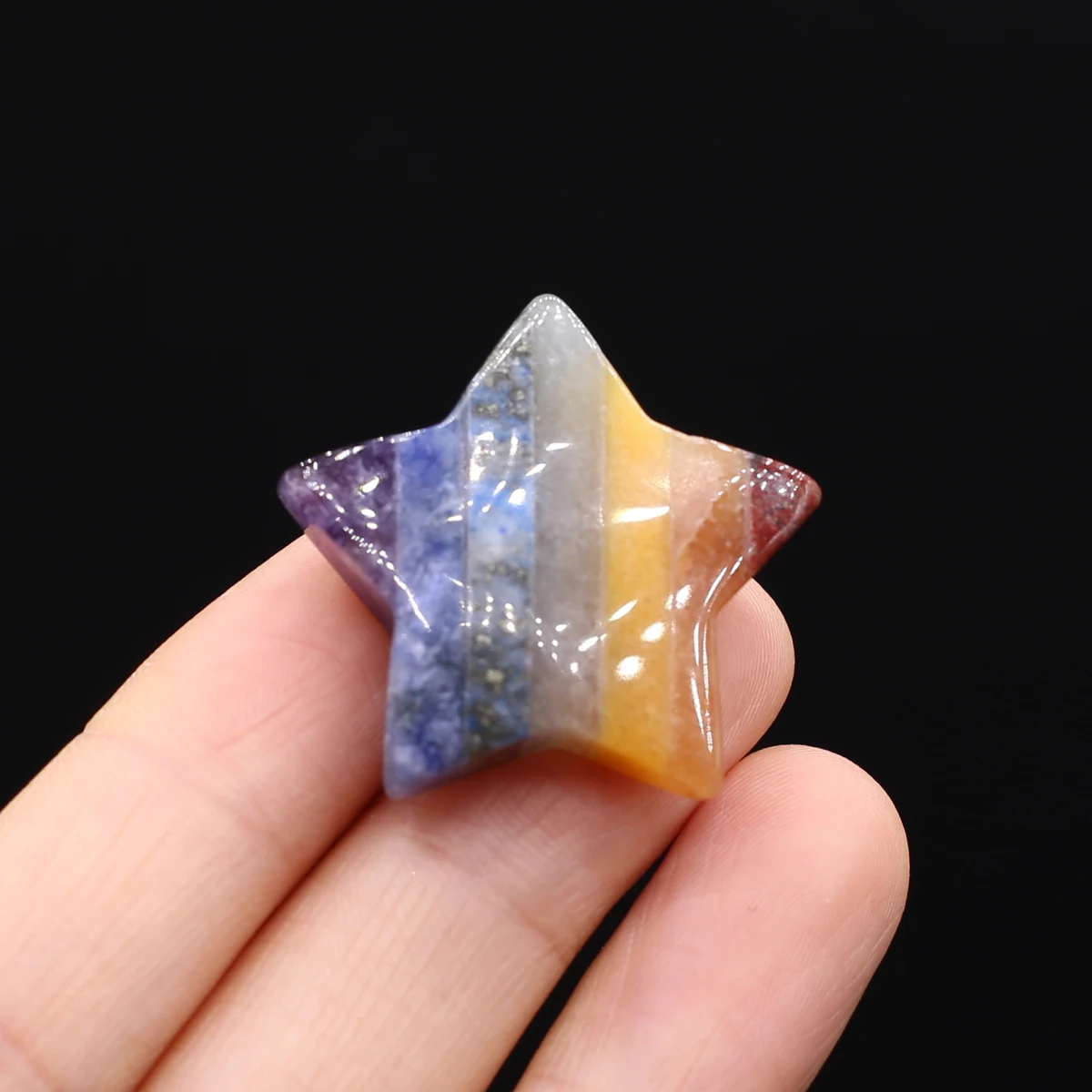 7 Chakras Natural Stone Star Carved Decor Polishing Rock Quartz Yoga Energy Crystals Stones Ornament Home Feng Shui Decoration
7 Chakras Natural Stone Star Carved Decor Polishing Rock Quartz Yoga Energy Crystals Stones Ornament Home Feng Shui Decoration