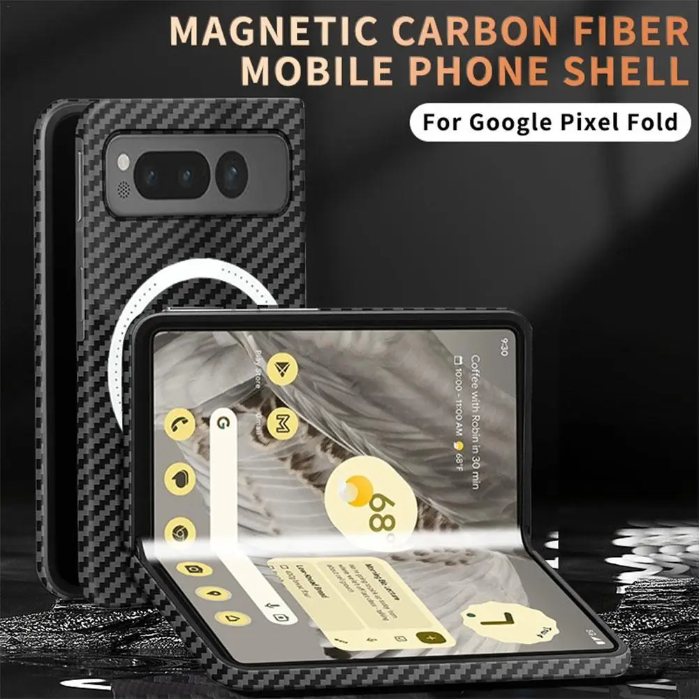 Magnetic Case Anti Drop For Google Pixel Fold Phone Case Carbon Fiber Pattern Folding Screen Wireless Charging Protection Case
Magnetic Case Anti Drop For Google Pixel Fold Phone Case Carbon Fiber Pattern Folding Screen Wireless Charging Protection Case