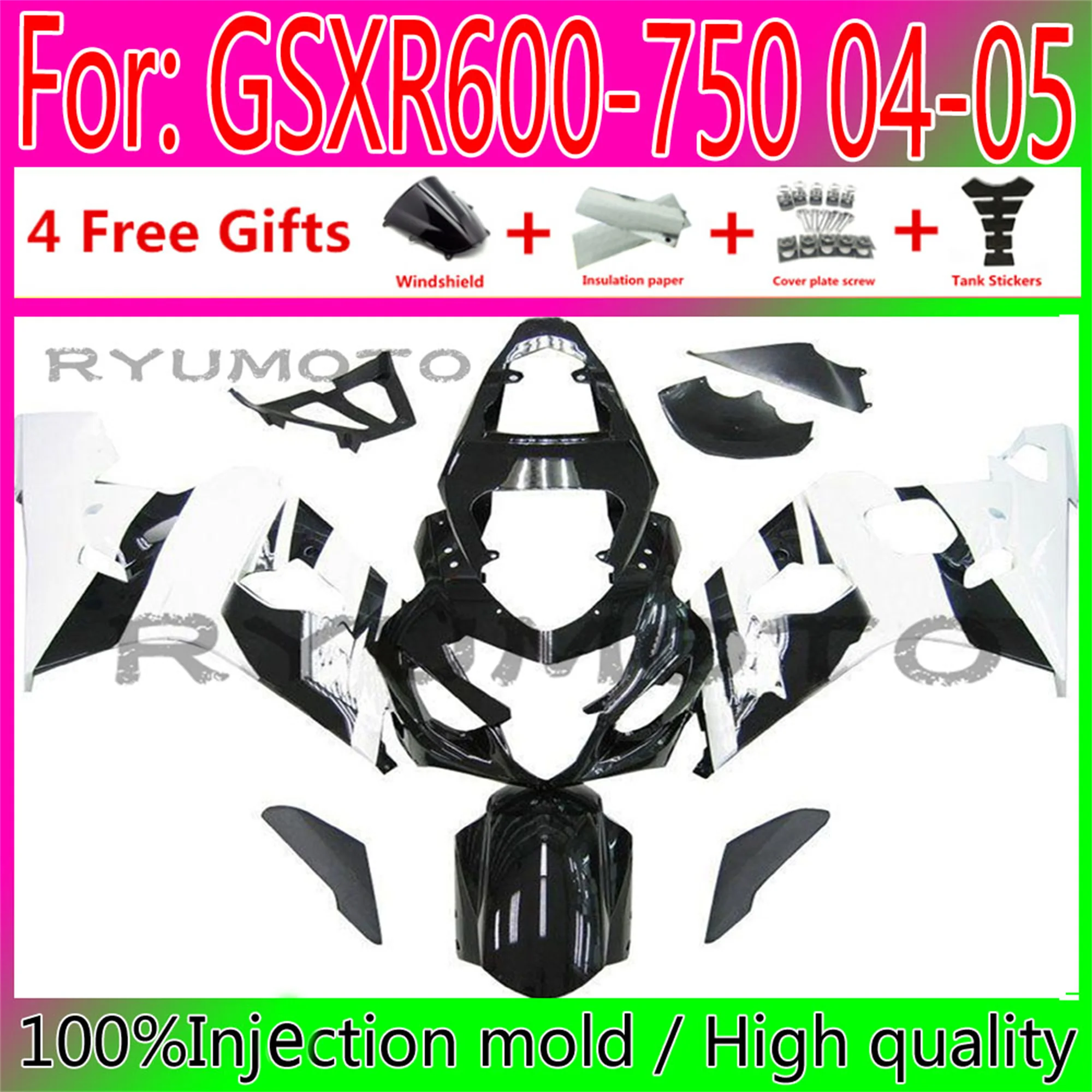 New ABS Motorcycle Injection Mold Fairing For Suzuki GSXR600 GSXR750 GSXR 600 750 K4 2004 2005 04 05 Fairings
New ABS Motorcycle Injection Mold Fairing For Suzuki GSXR600 GSXR750 GSXR 600 750 K4 2004 2005 04 05 Fairings