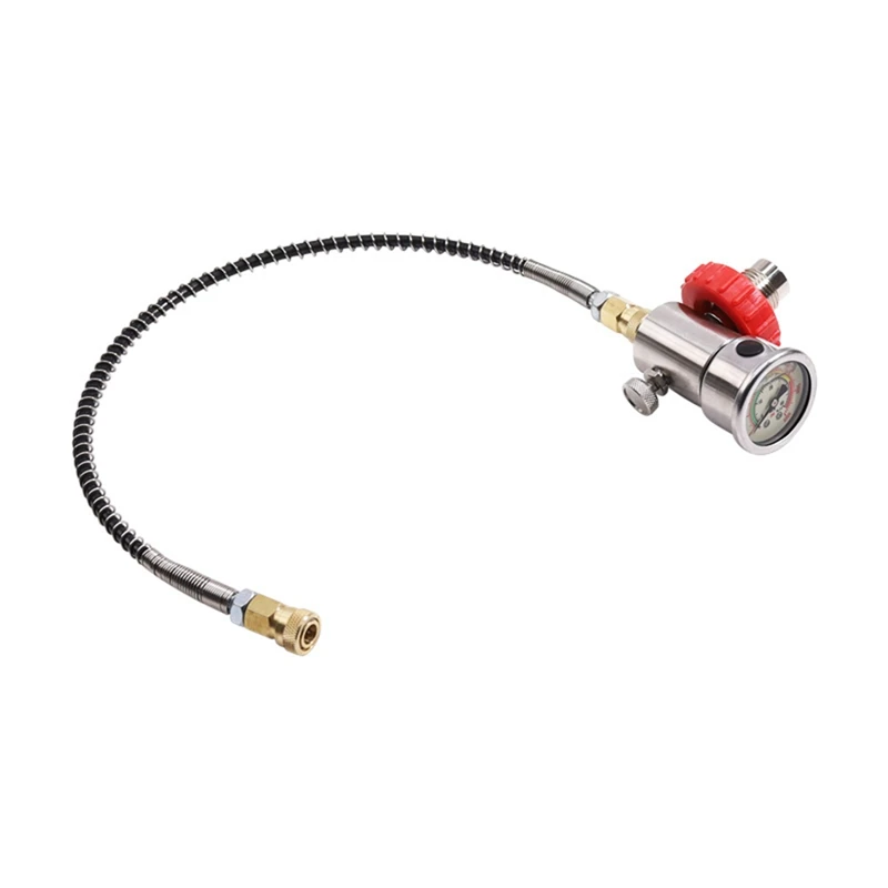Valve Regulator Fill Station Hose For PCP Air Tank SCBA Cylinder 6000Psi G5/8-14 With Quick-Disconnect Plug
Valve Regulator Fill Station Hose For PCP Air Tank SCBA Cylinder 6000Psi G5/8-14 With Quick-Disconnect Plug