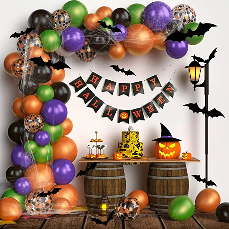 Halloween Balloon Set Ghost Festival Bat Halloween Theme Party Decoration Arrangement Balloon Arch
Halloween Balloon Set Ghost Festival Bat Halloween Theme Party Decoration Arrangement Balloon Arch