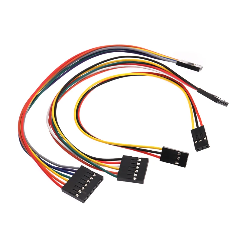 

Dupont Line 20 см 30 см 2,54 мм Женская головка 1P/2P/3P/4P/5P/6P/7P/8P/9P/10 контактов цветная макетная плата соединительный кабель для Arduino