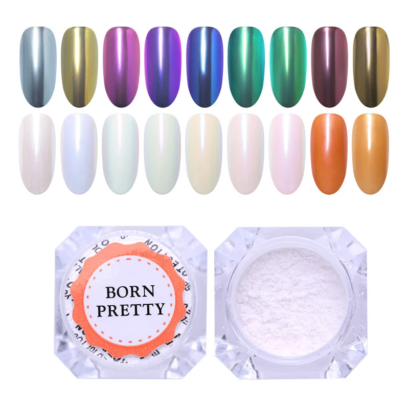 BORN PRETTY Mirror Glitter Nail Chrome Pigment Dust Power Pearl White Rubbing Powder Nail Glitter Nail Art Decorations Tool
BORN PRETTY Mirror Glitter Nail Chrome Pigment Dust Power Pearl White Rubbing Powder Nail Glitter Nail Art Decorations Tool