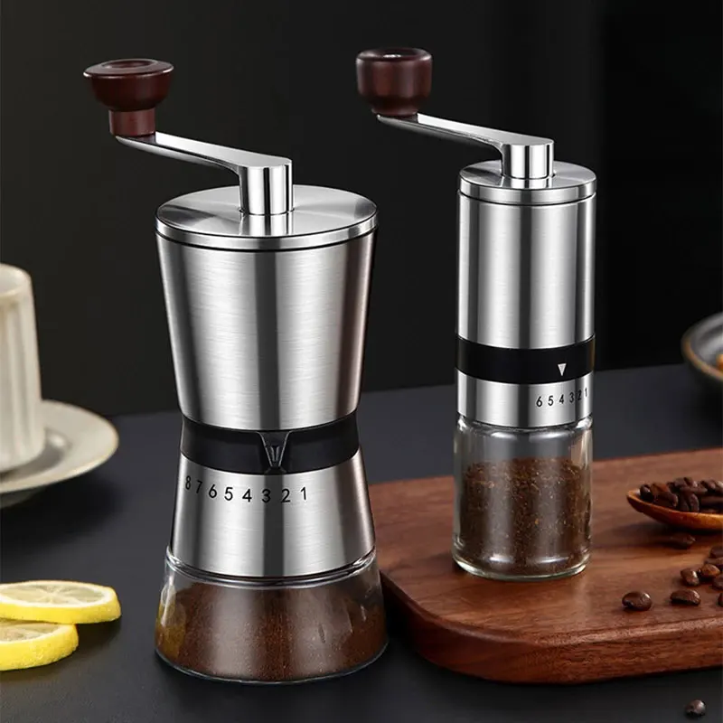 Manual Coffee Grinder Coarse Fine Grinding Stainless Steel Ceramic Hand Coffee Grinder Portable Hand Crank Kitchen Grinding Tool
Manual Coffee Grinder Coarse Fine Grinding Stainless Steel Ceramic Hand Coffee Grinder Portable Hand Crank Kitchen Grinding Tool