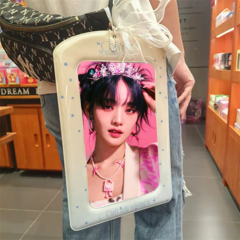 KPOP A4 Photo Organizer Card Holder Cartoon Pattern Album LOMO Portrait Display Frame