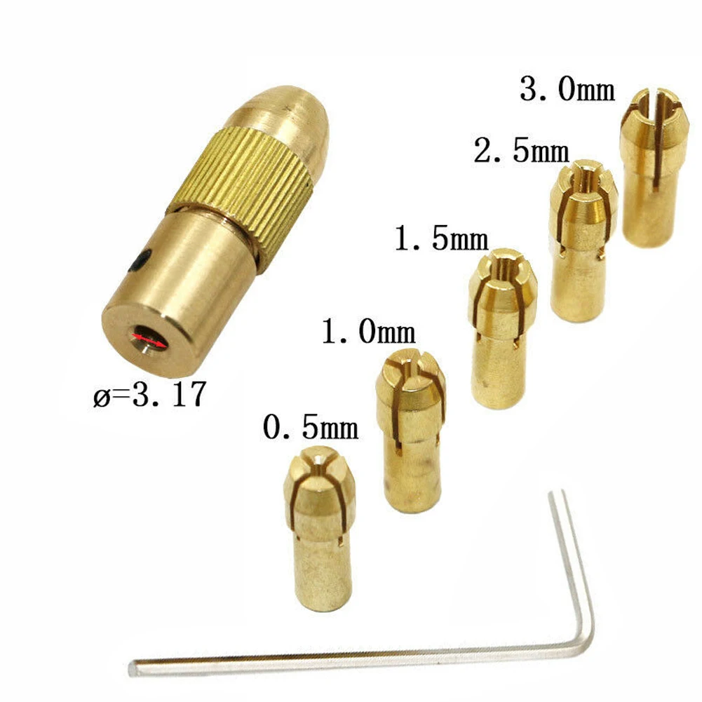 7pcs/Set Brass Collet Drill Chucks For Electric Motor Shaft Drill Bit Tool Drill Chuck Adapter Rotary Tool 0.5/1.0/1.5/2.5/3.0mm
7pcs/Set Brass Collet Drill Chucks For Electric Motor Shaft Drill Bit Tool Drill Chuck Adapter Rotary Tool 0.5/1.0/1.5/2.5/3.0mm