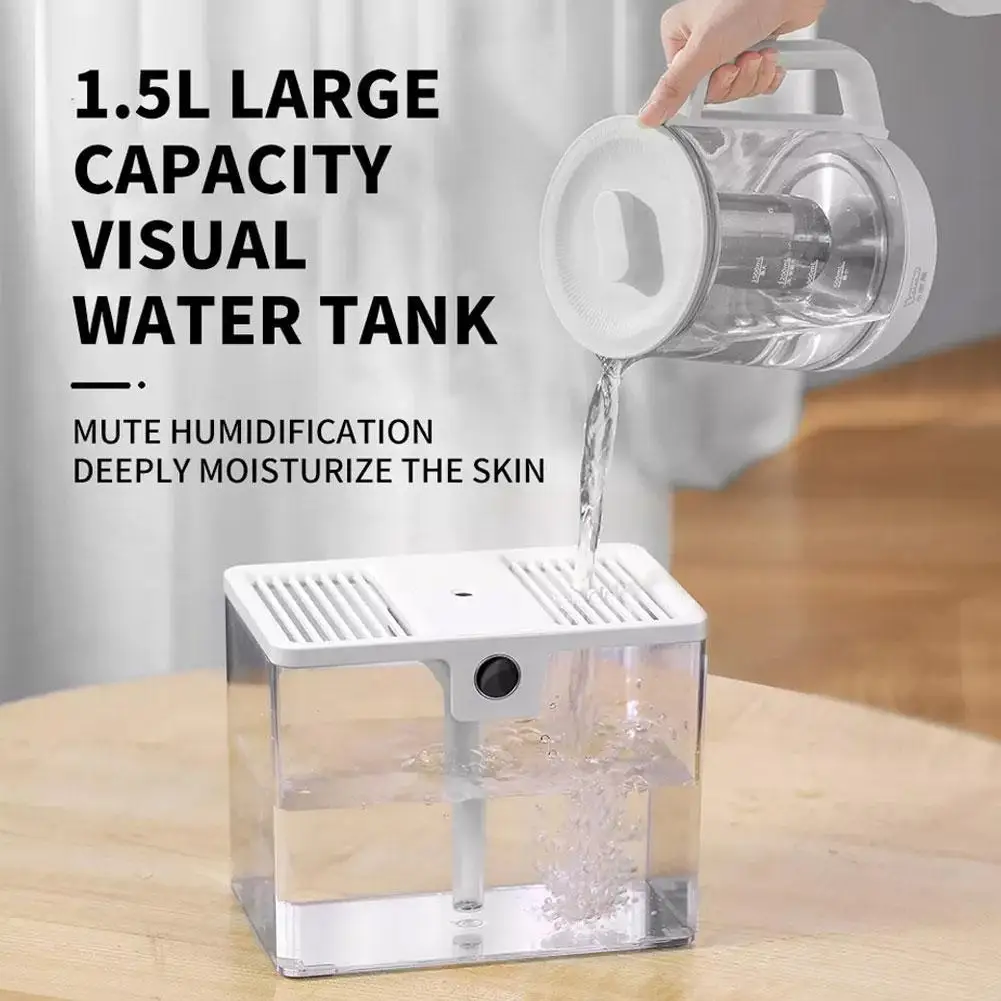 1.5L Air Humidifier USB Large Capacity Ultraonic Aromatherapy Essential Oil Diffuser Household Car Purifier Aroma Mist Maker
1.5L Air Humidifier USB Large Capacity Ultraonic Aromatherapy Essential Oil Diffuser Household Car Purifier Aroma Mist Maker
