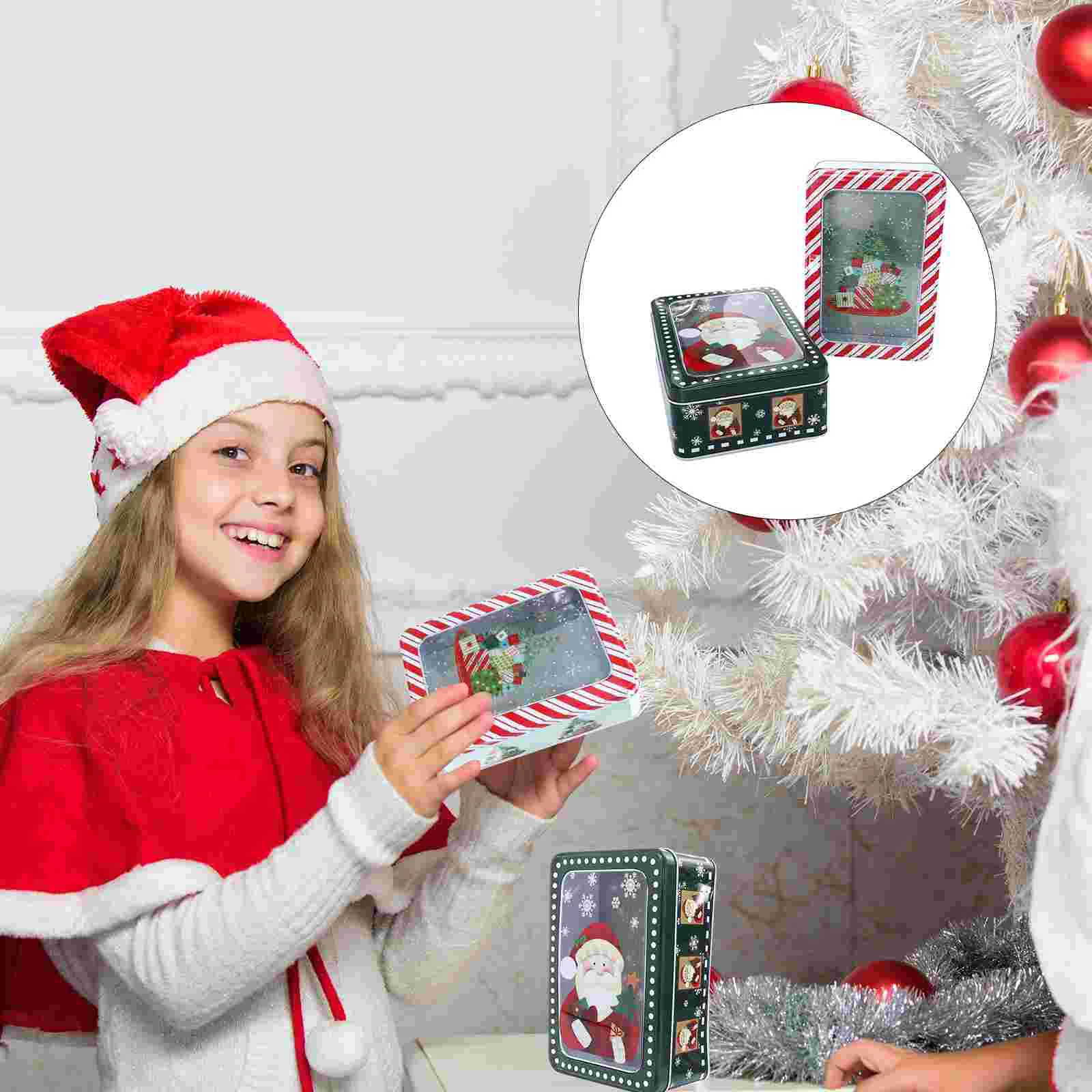 Christmas Empty Tins Candy Box: Xmas Nesting Tinplate Santa Tree Design Chocolate Biscuits Party Favors Case Containers 2pcs
Christmas Empty Tins Candy Box: Xmas Nesting Tinplate Santa Tree Design Chocolate Biscuits Party Favors Case Containers 2pcs