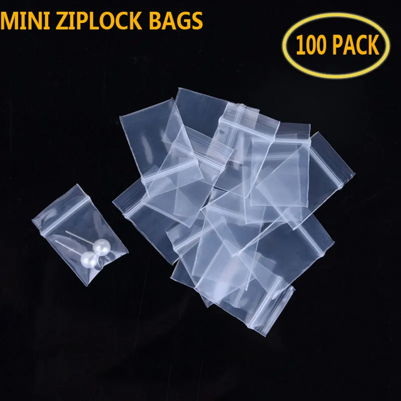 100pcs Clear Plastic Mini Ziplock Jewelry Bags Small More Thicker Crystal Packing Pouches Reusable Pochette Zipper Lock Sack
100pcs Clear Plastic Mini Ziplock Jewelry Bags Small More Thicker Crystal Packing Pouches Reusable Pochette Zipper Lock Sack
