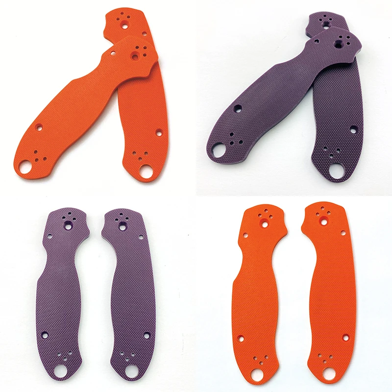 

2 Colors Folding Knife G10 Handle Patches Scales for SPYDERCO C223 Paramilitary 3 Para3 PM3 DIY Making Grip Accessories Parts