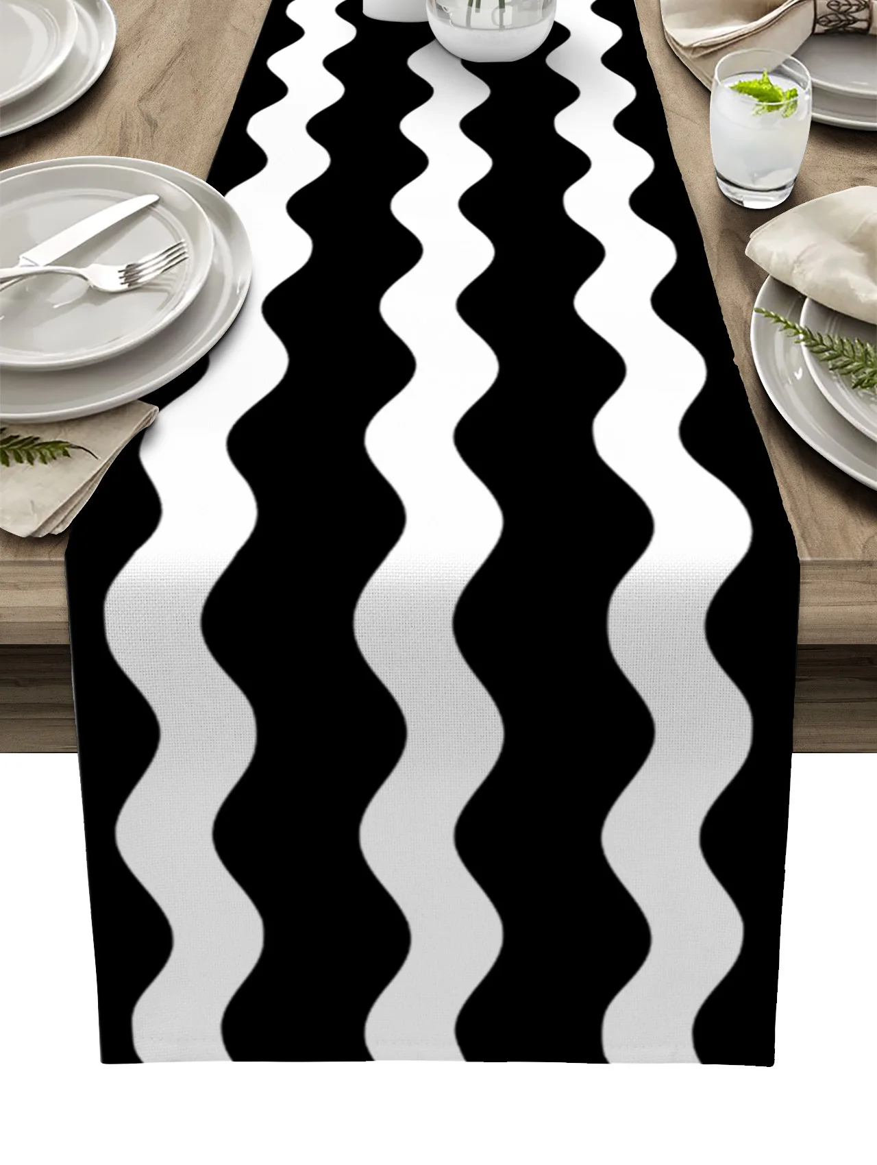 Black Ripple Stripes Waves Table Runner Decoration Home Decor Dinner Table Decoration Table Decor
Black Ripple Stripes Waves Table Runner Decoration Home Decor Dinner Table Decoration Table Decor