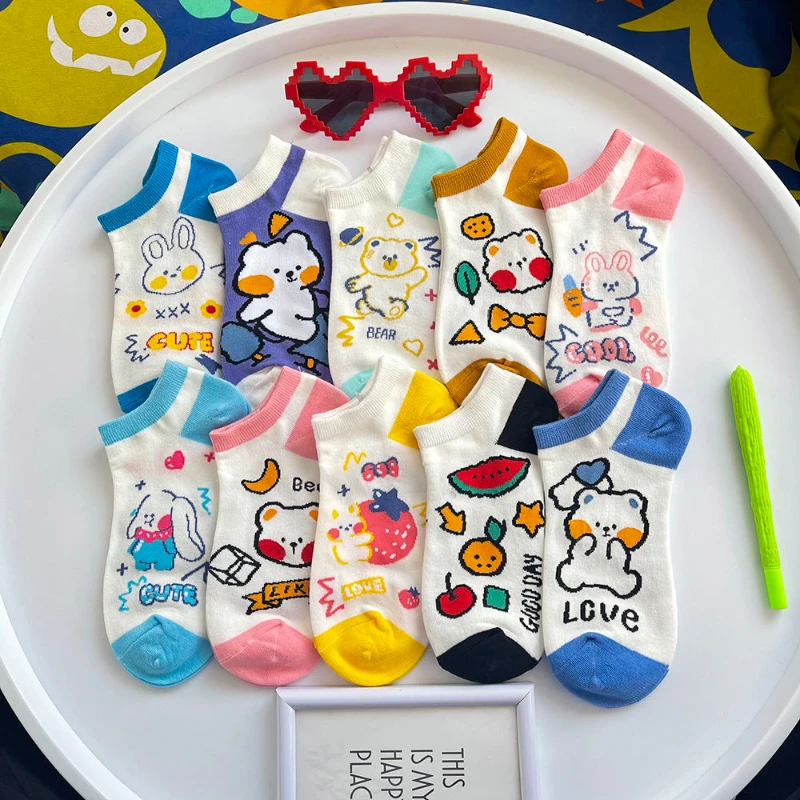 Lovers cartoon socks female socks socks lovely Japanese bear rabbit tide socks summer thin shallow mouth invisible cotton socks
Lovers cartoon socks female socks socks lovely Japanese bear rabbit tide socks summer thin shallow mouth invisible cotton socks