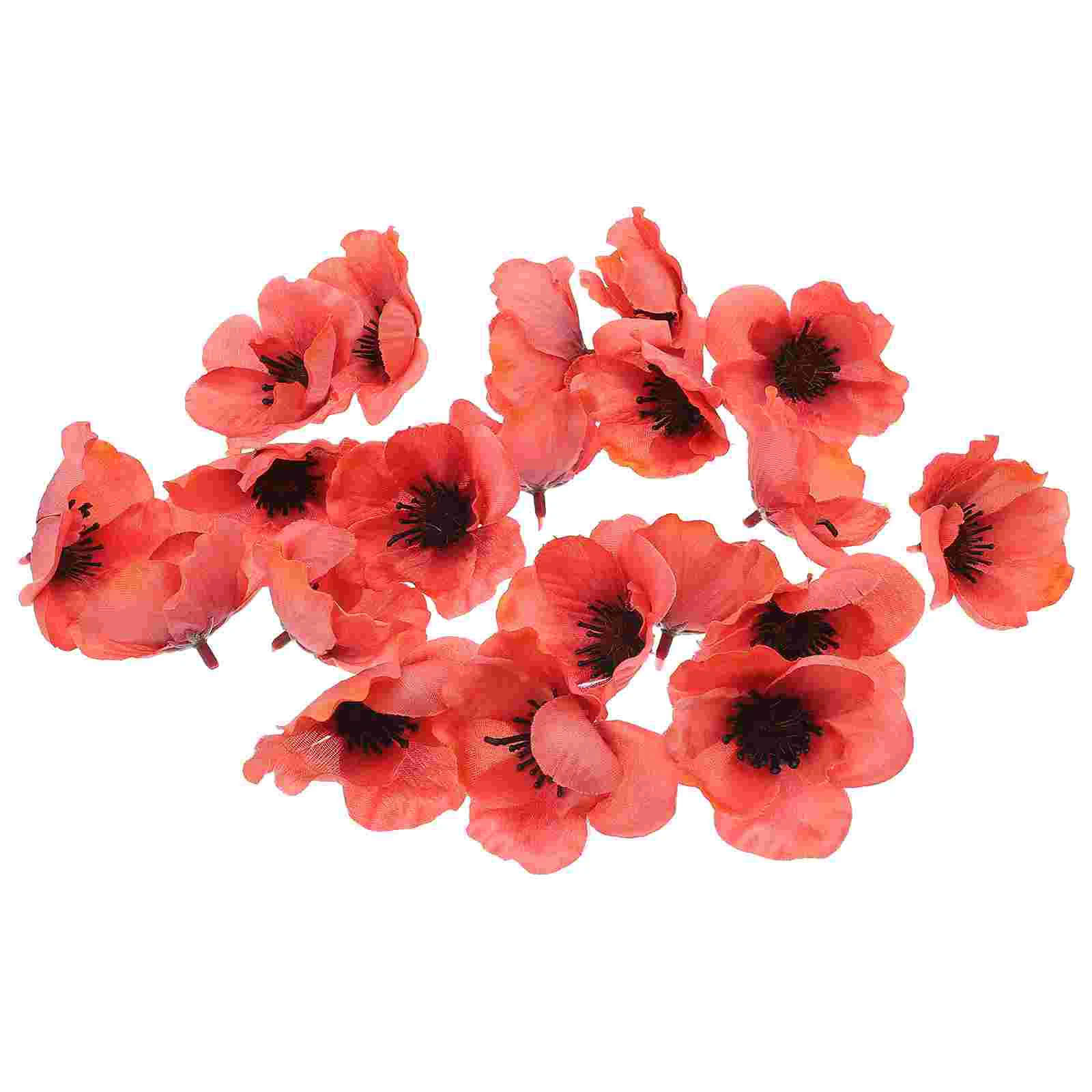 Flower Fake Heads Silk Flowers Artificial Poppy Bouquets Wedding Arrangement Simulation Faux Photo Confettie Prop Xmas Poppies
Flower Fake Heads Silk Flowers Artificial Poppy Bouquets Wedding Arrangement Simulation Faux Photo Confettie Prop Xmas Poppies
