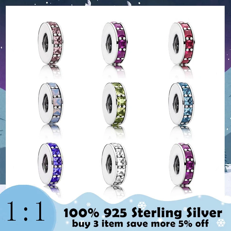 100%925 Sterling silver Beads Clear CZ Bracele DIY bangle Charms Bead Pendant Fit Original
100%925 Sterling silver Beads Clear CZ Bracele DIY bangle Charms Bead Pendant Fit Original