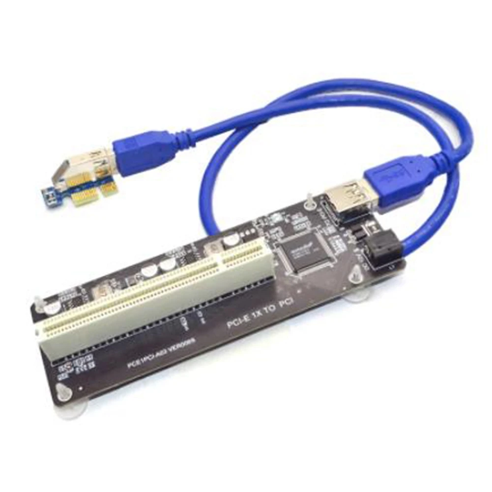 PCIE PCI-E PCI X1 to PCI Riser Card Bus Card High Efficiency Adapter Converter USB 3.0 Cable for Desktop
PCIE PCI-E PCI X1 to PCI Riser Card Bus Card High Efficiency Adapter Converter USB 3.0 Cable for Desktop