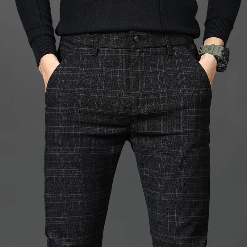 Gray Spring Pants Men Hombre Slacks 28-38 Pantalones Men's Stripe Fashion Pants Plaid New Black Trousers Slim Autumn And
Gray Spring Pants Men Hombre Slacks 28-38 Pantalones Men's Stripe Fashion Pants Plaid New Black Trousers Slim Autumn And