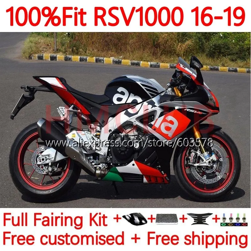 Injection For Aprilia RS4 RSV1000R RSV 1000 RSV1000 R RR 2016 2017 2018 2019 RSV-1000 16 17 18 19 Fairing 162No.127 glossy black
Injection For Aprilia RS4 RSV1000R RSV 1000 RSV1000 R RR 2016 2017 2018 2019 RSV-1000 16 17 18 19 Fairing 162No.127 glossy black
