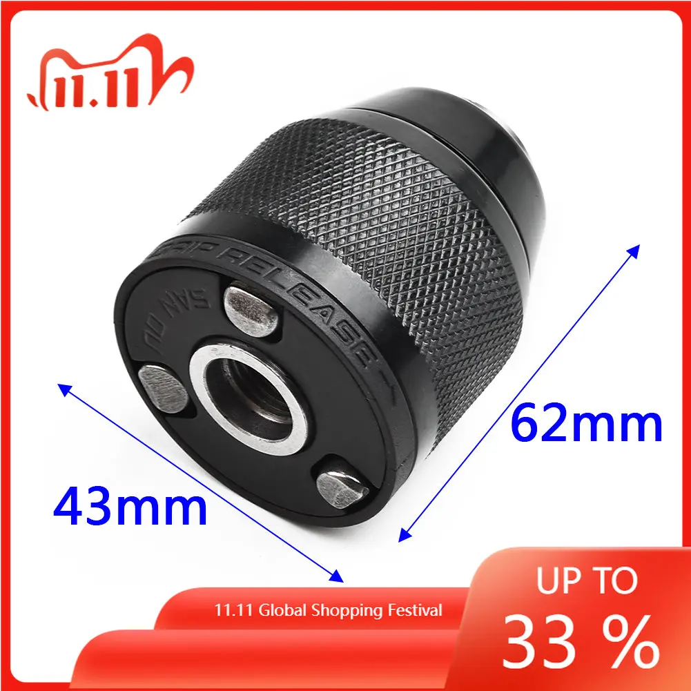2-13mm Professional 1/20-20UNF Quick Change Replacement Power Tool Parts Keyless chuck High Quality Keyless Drill Chuck
2-13mm Professional 1/20-20UNF Quick Change Replacement Power Tool Parts Keyless chuck High Quality Keyless Drill Chuck