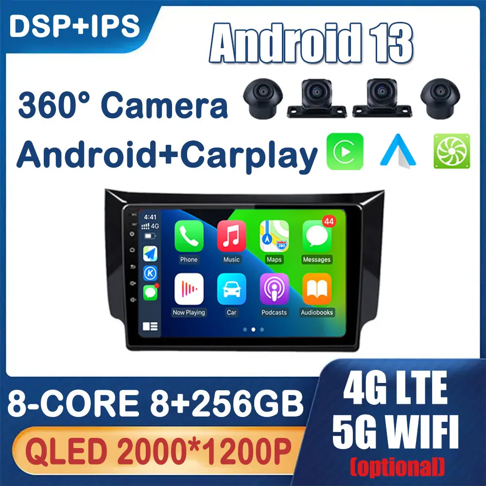 Android 13 навигация GPS DSP для Nissan Sylphy B17 Sentra 12 2012 - 2018 авто беспроводной Carplay автомобильный радиоприемник стерео плеер 5G WIfI
Android 13 навигация GPS DSP для Nissan Sylphy B17 Sentra 12 2012 - 2018 авто беспроводной Carplay автомобильный радиоприемник стерео плеер 5G WIfI