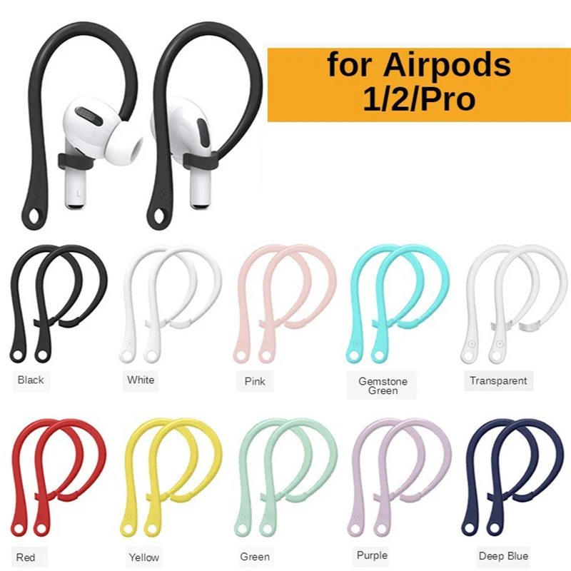 1 пара спортивных силиконовых ушных крючков для Apple AirPods pro Аксессуары Анти-падение Bluetooth наушники для Airpods 3 2 1 держатель
1 пара спортивных силиконовых ушных крючков для Apple AirPods pro Аксессуары Анти-падение Bluetooth наушники для Airpods 3 2 1 держатель