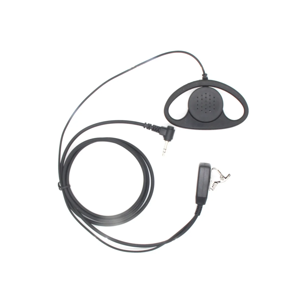 

2PCS D Shape Walkie Talkie Headset Earphone 1Pin 2.5Mm PTT Mic Earpiece for Motorola T5620 T6200