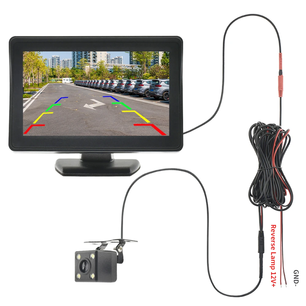 Parking Car Rear View Camera With Monitor 4.3 Inch For 170 Angle Waterproof Night Vision Backup Easy Installation System
Parking Car Rear View Camera With Monitor 4.3 Inch For 170 Angle Waterproof Night Vision Backup Easy Installation System