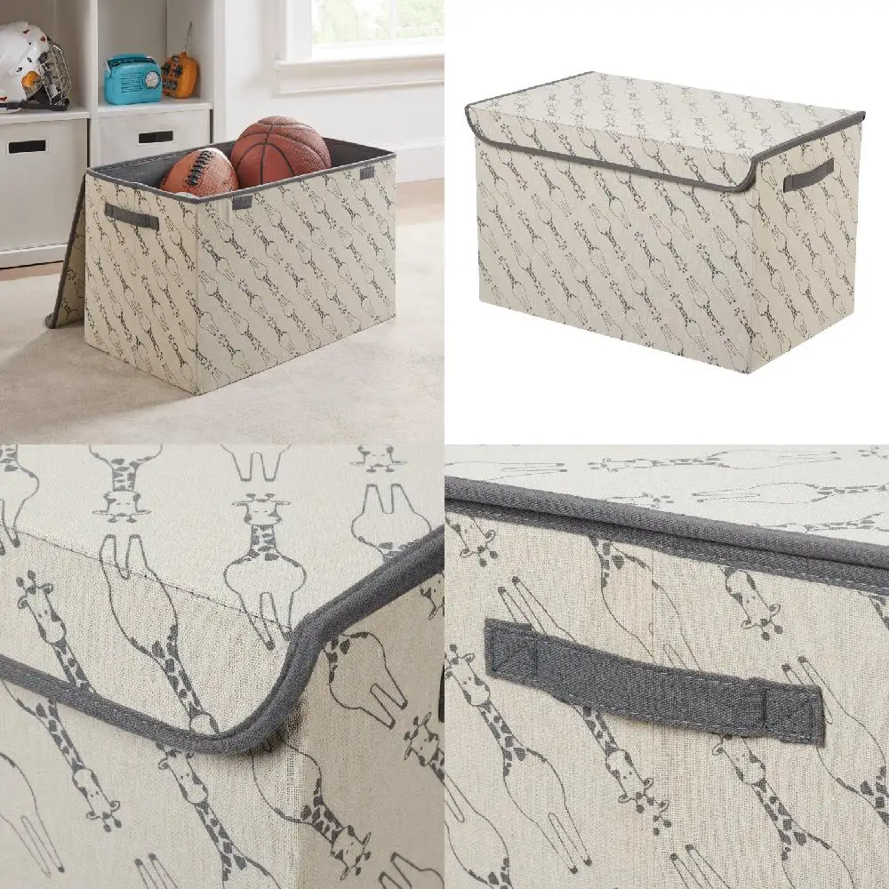 Attractive Perfect Animal Patterned Giraffe Toy Storage Trunk with Attached Lid for Kids & Toddlers' Bedrooms & Playrooms - Idea
Attractive Perfect Animal Patterned Giraffe Toy Storage Trunk with Attached Lid for Kids & Toddlers' Bedrooms & Playrooms - Idea
