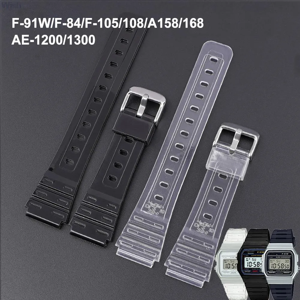 Ремешок для часов 18 мм для Casio F-91W/F84/F105/108/A158/168 AE-1200/1300, прозрачный цветной силиконовый ремешок из ТПУ, аксессуары для браслета
Ремешок для часов 18 мм для Casio F-91W/F84/F105/108/A158/168 AE-1200/1300, прозрачный цветной силиконовый ремешок из ТПУ, аксессуары для браслета